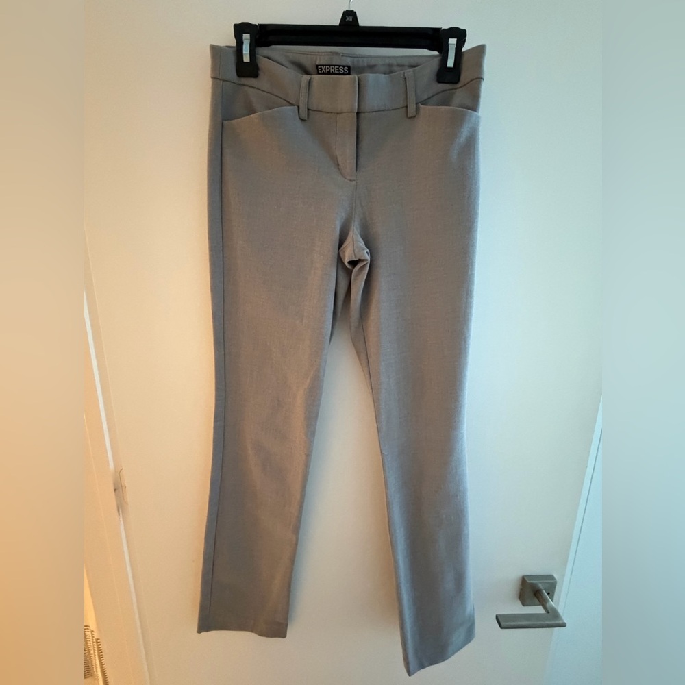 Express Light Gray Editor Trousers - image 1